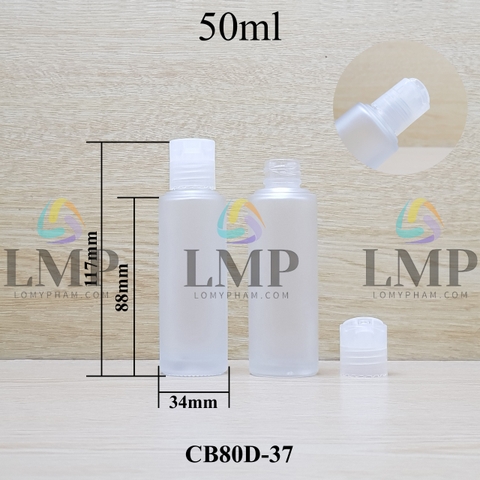 Chai thủy tinh nắp nhấn