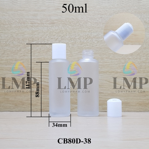 Chai thủy tinh nắp nhấn