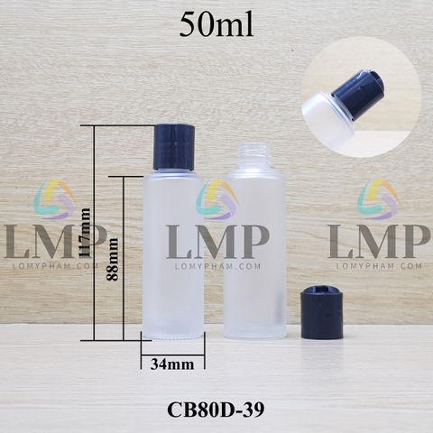 Chai thủy tinh nắp nhấn