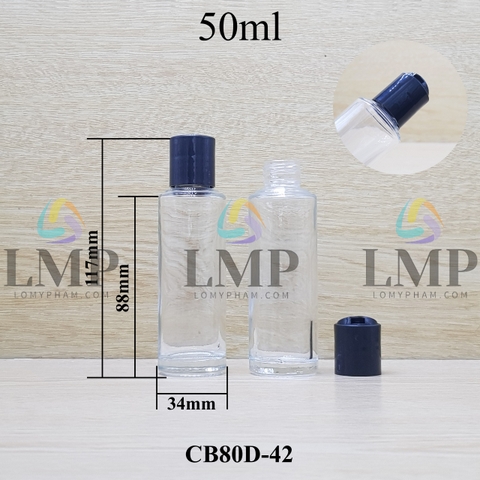 Chai thủy tinh nắp nhấn