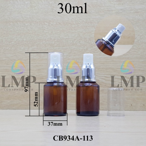 Chai thủy tinh vát đầu phun sương xi 30ml