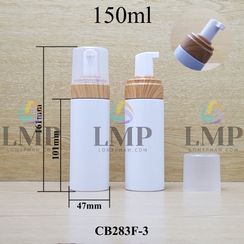 Chai tạo bọt nắp vân gỗ ( VN )