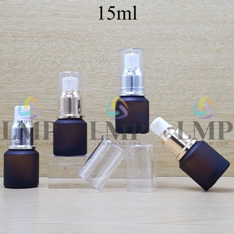 Chai thủy tinh vát đầu xịt giọt xi 15ml
