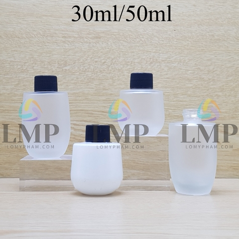 Chai thủy tinh bầu nắp vặn sọc