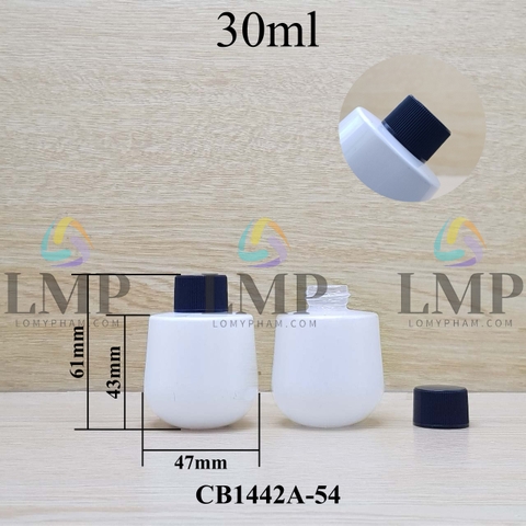 Chai thủy tinh bầu nắp vặn sọc