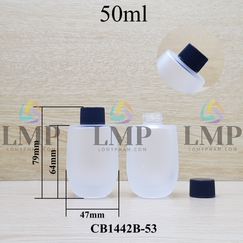 Chai thủy tinh bầu nắp vặn sọc