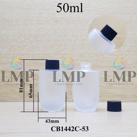 Chai thủy tinh bầu nắp vặn sọc