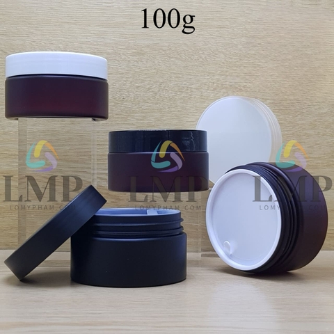 Hũ PET thân mờ nắp nhựa 100g