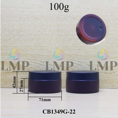 Hũ PET thân mờ nắp nhựa 100g