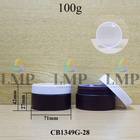 Hũ PET thân mờ nắp nhựa 100g