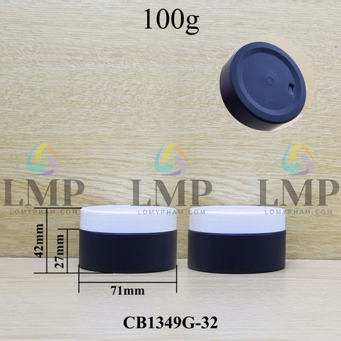 Hũ PET thân mờ nắp nhựa 100g