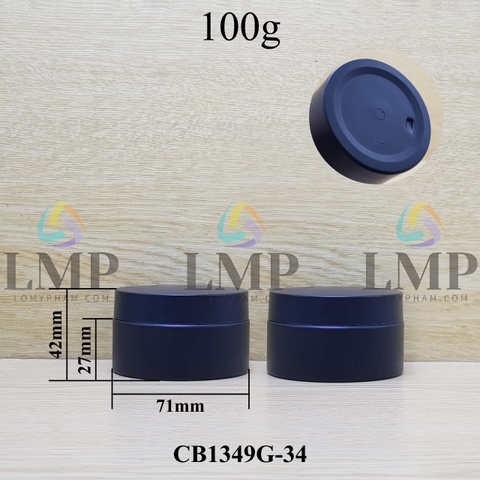 Hũ PET thân mờ nắp nhựa 100g