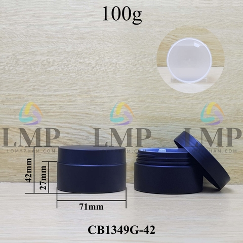 Hũ PET thân mờ nắp nhựa 100g