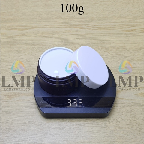 Hũ PET thân mờ nắp nhựa 100g