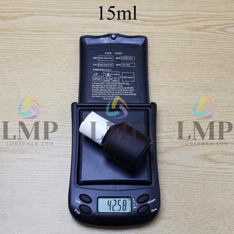 Chai thủy tinh vát nắp nhấn 15ml