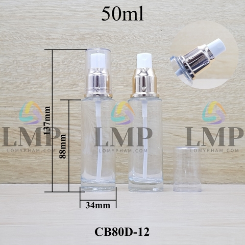 Chai thủy tinh đầu phun sương xi