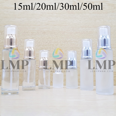 Chai thủy tinh đầu xịt giọt xi