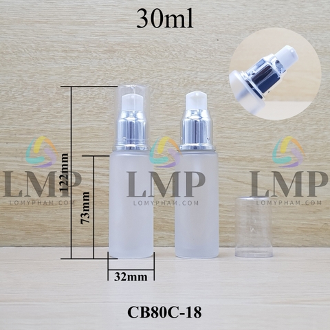 Chai thủy tinh đầu xịt giọt xi