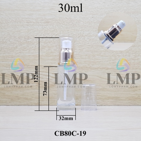 Chai thủy tinh đầu xịt giọt xi