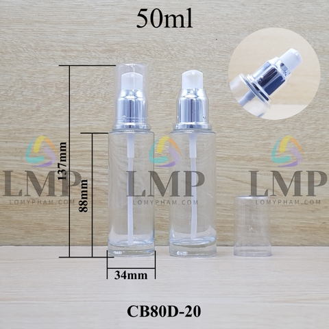 Chai thủy tinh đầu xịt giọt xi