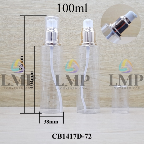 Chai PETG vai ngang đầu xịt giọt xi