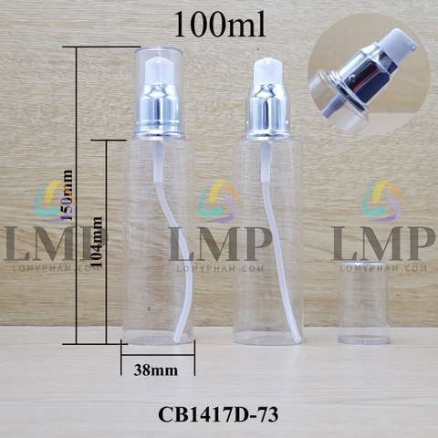 Chai PETG vai ngang đầu xịt giọt xi