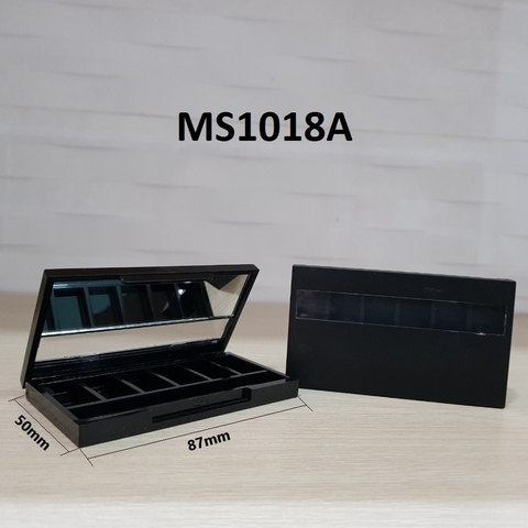 Khay 6 ô có gương màu đen 87*50*12mm