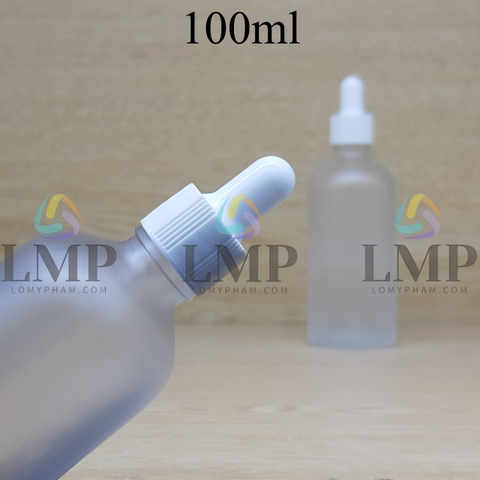 Chai tinh dầu phun mờ nắp bóp khoen nhựa sọc 100ml