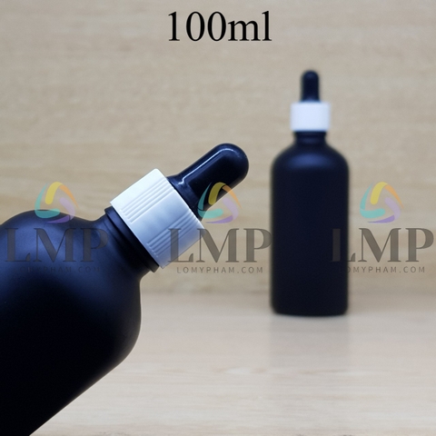 Chai tinh dầu phun mờ nắp bóp khoen nhựa sọc 100ml