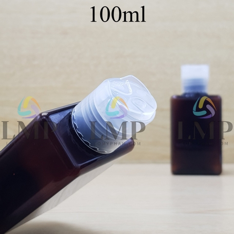 Chai lotion vuông nắp nhấn