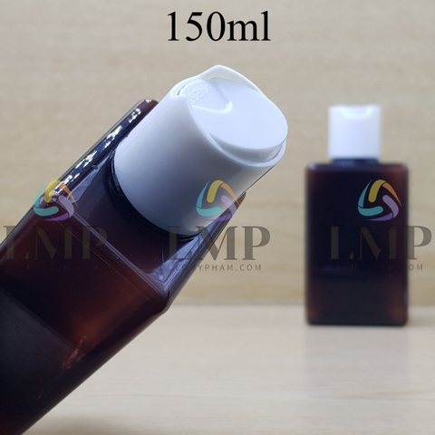 Chai lotion vuông nắp nhấn