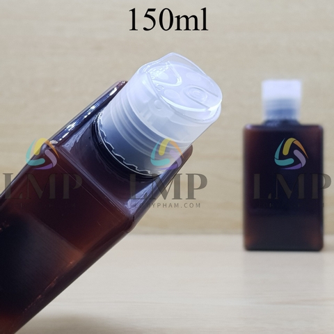 Chai lotion vuông nắp nhấn