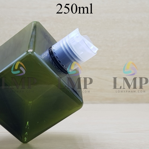 Chai lotion vuông nắp nhấn