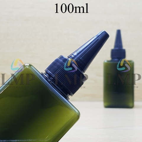 Chai lotion vuông nắp nhọn sọc