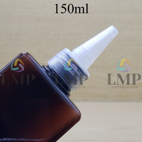 Chai lotion vuông nắp nhọn sọc