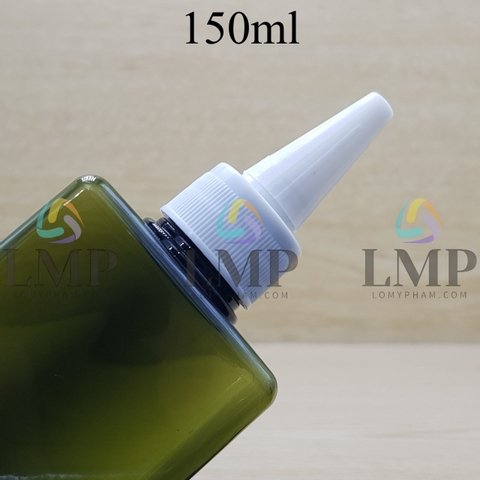 Chai lotion vuông nắp nhọn sọc