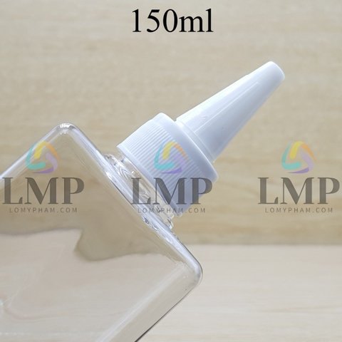 Chai lotion vuông nắp nhọn sọc