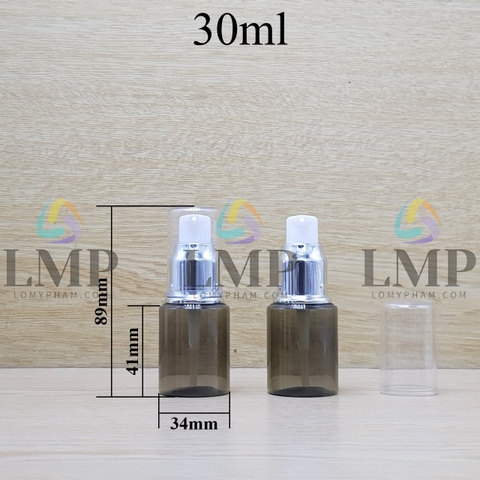 Chai PETG vai ngang đầu xịt giọt xi