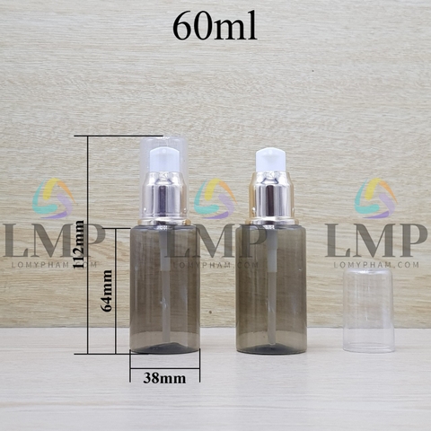 Chai PETG vai ngang đầu xịt giọt xi