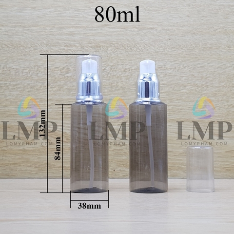 Chai PETG vai ngang đầu xịt giọt xi