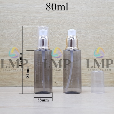 Chai PETG vai ngang đầu xịt giọt xi