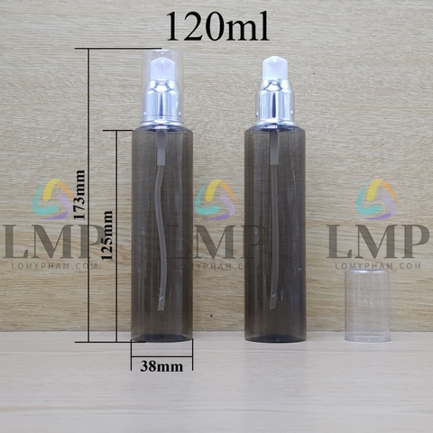 Chai PETG vai ngang đầu xịt giọt xi