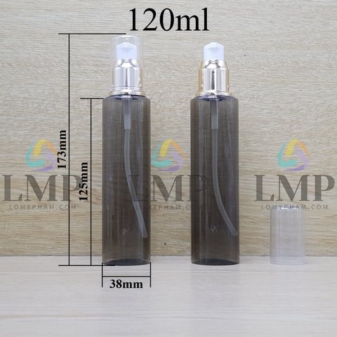 Chai PETG vai ngang đầu xịt giọt xi