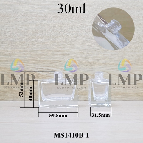 Thân chai vuông LMP cổ Ø14.5