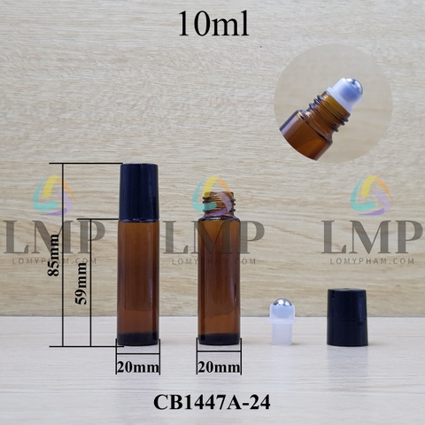 Chai thủy tinh bi lăn 10ml