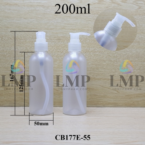 Chai 24g vai tròn vòi van sọc 200ml