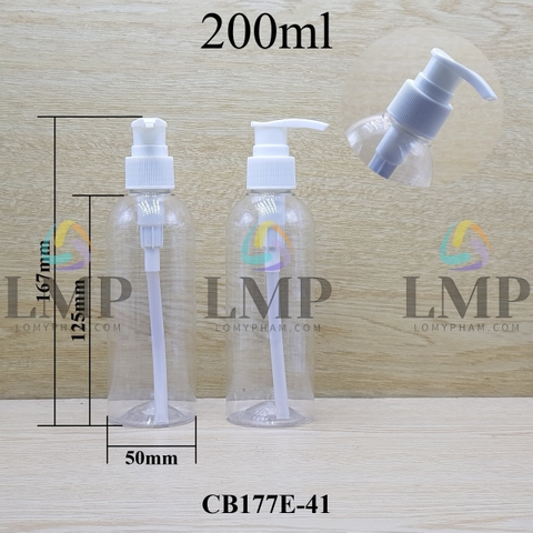 Chai 24g vai tròn vòi van sọc 200ml