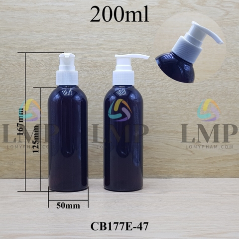 Chai 24g vai tròn vòi van sọc 200ml