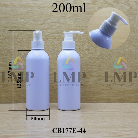 Chai 24g vai tròn vòi van sọc 200ml