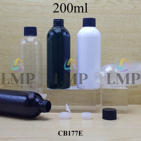 Chai 24g vai tròn nắp vặn sọc 200ml